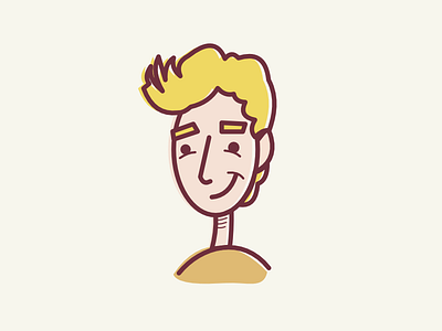 Regular Joe character illustration simple