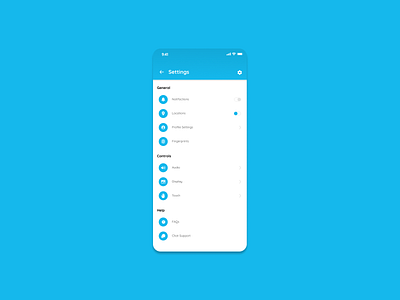 Daily UI #7 - Settings