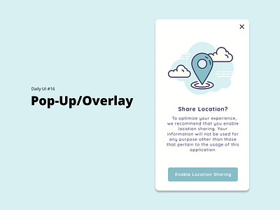 Daily UI #16 - Pop Up/Overlay