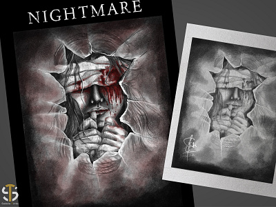 Artwork Illustration for Merchandise "Nightmare"