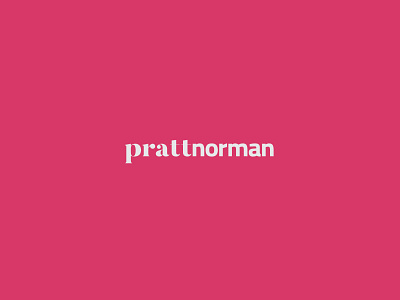 Pratt Norman assignment branding branding and identity logo logo design nameplate typography