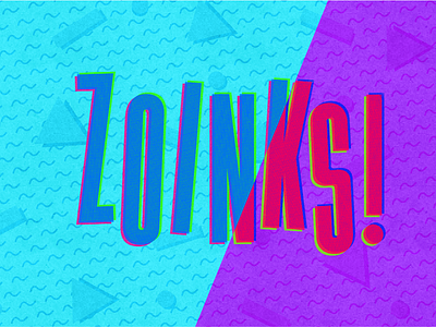 Zoinks! art direction graphic design typography