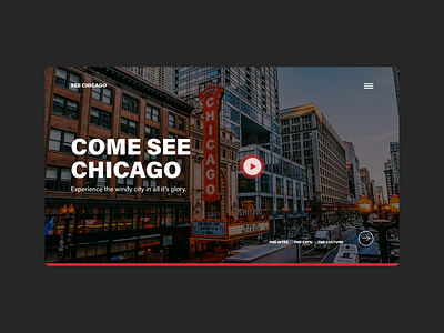 See Chicago Homepage adobexd design ui ux web design