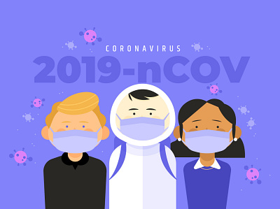 Corona coronavirus design flat illustration vector