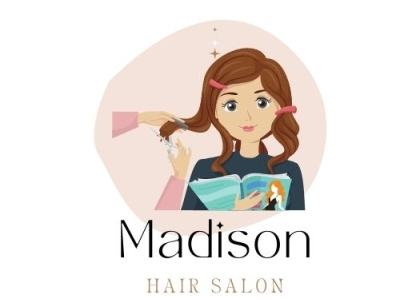 Madison salon logo graphic design logo