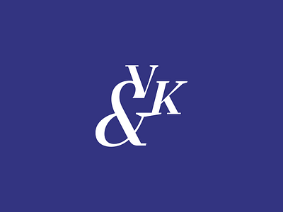 V&K brand brand identity branding coaching design development initials logo logodesign logotype visual identity