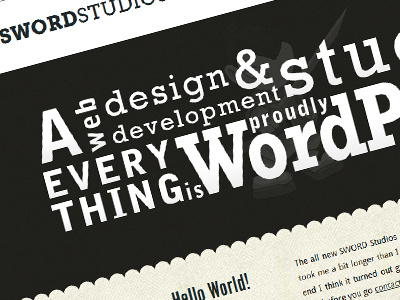 SWORD Studios html5 wordpress