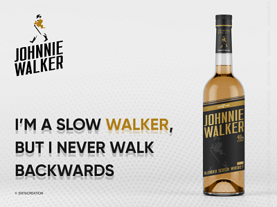 JOHNNIE WALKER LOGO CONCEPT branding design illustration johnnie johnnie walker logo sixt6creation typography ui ux vector walker whiskey