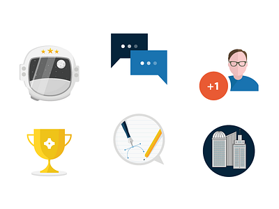 Degreed Icons design thinking enterprise follower gamification leadership messaging