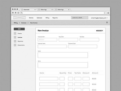 Canopy Invoicing Feature interaction invoice process ux