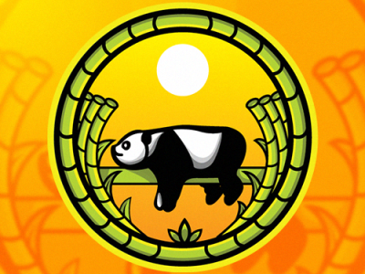 Golden Bamboo Constructions branding concept illustration logo mascot mascot design mascot logo vector