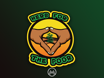 Herb for the Poor 2d logo badge branding concept illustration logo mascot mascot design mascot logo vector