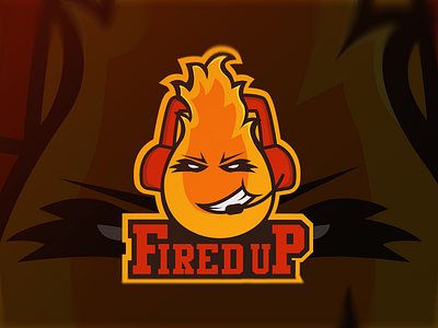 Firedup Mascot Logo