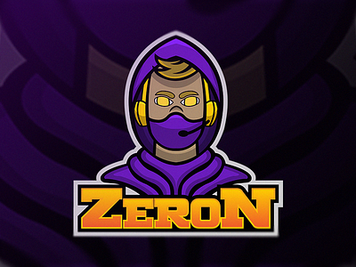 Zeron Mascot Logo 2d logo branding concept design esports illustration logo mascot mascot design mascot logo vector