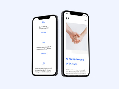 AJ Consultoria Landing Page - Mobile