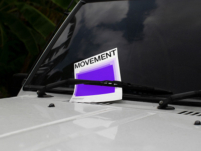 Movement Poster branding dailyposter design graphic design illustration minimalist movement poster purple shapes typo