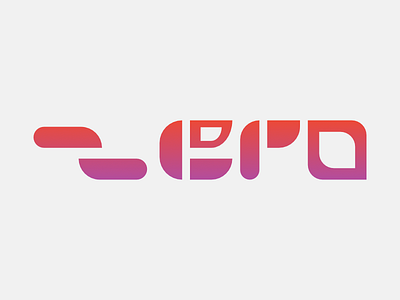 Zero typographic logo