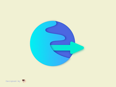 Towards the destination! design i̇llustration logo vector