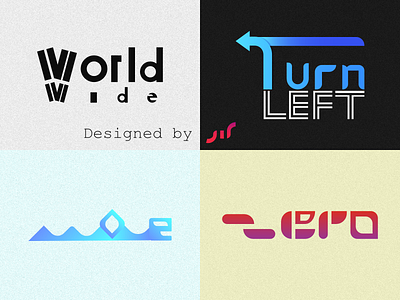 Typographic Logo Portfolio (Part 1) app applogo art brand branding colorful logo design gradient gradient design graphic design icon inspiration i̇llustration logo logodesign logotype monogram typographic typography vector