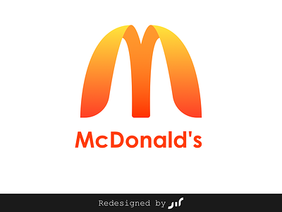 Mcdonald's logo redesign art brand branding colorful logo design developement gradient gradient design graphic design icon inspiration i̇llustration logo logodesign logotype monogram typography vector