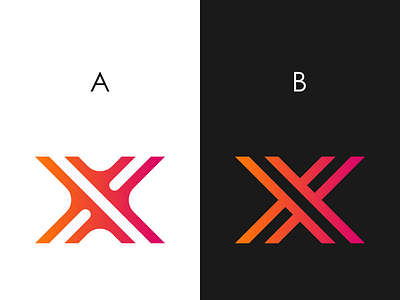X logo design