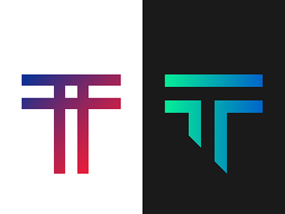 T monogram design app applogo art brand branding colorful logo design gradient gradient design graphic design icon inspiration i̇llustration logo logodesign logotype monogram typography ui vector