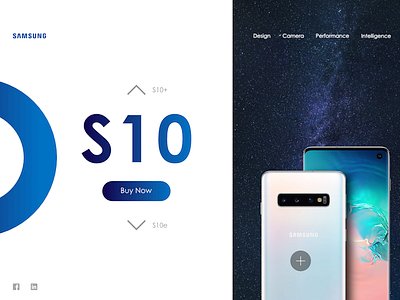 Samsung website concept design