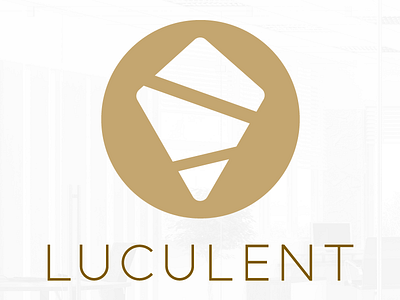 Luculent [Logo Design Concept] brand bright concept decoration design diamond gold identity interior logo luculent office