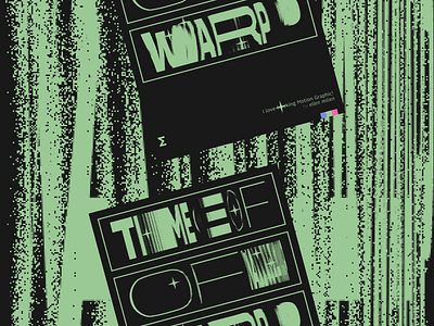 'Time Of Warp' Poster of 'I Love Motion Graphic' Series