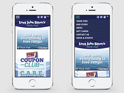 Long John Silver's Mobile Web Design mobile responsive design web web design