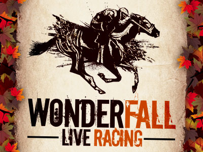 WonderFALL Live Racing grunge horse racing illustration jockey live racing splatter thoroughbred