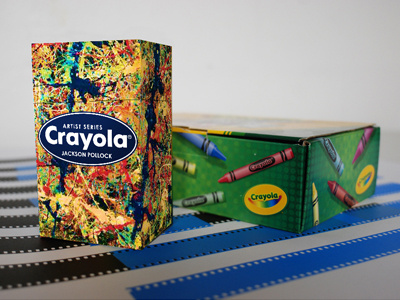 Jackson Pollock Crayola Artist Series Package art artwork color crayola jackson pollock splatter splatter art