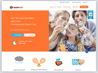 Urgent Care website content development ui urgent care urgent care website design ux website design