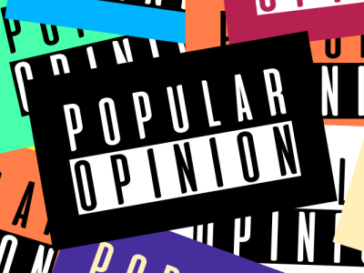 Popular opinion app branding design logo typography vector