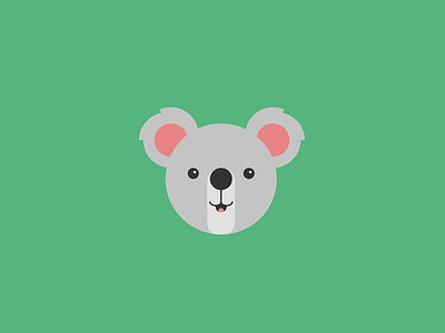 Koala illustration animal circles cute flat illustration koala koala bear minimal