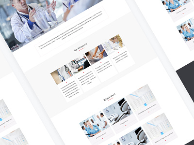 Design of Medical Web Page design ui web