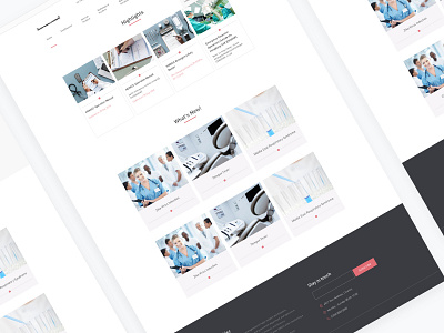 Design of Medical Web Page design ui web