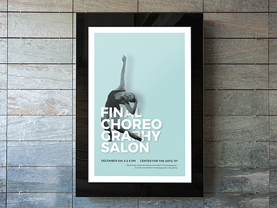 Choreography Salon Poster dance event promotion graphic design poster design