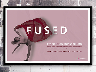 Fused Film Screening Poster dance dance film design events graphic design poster design print