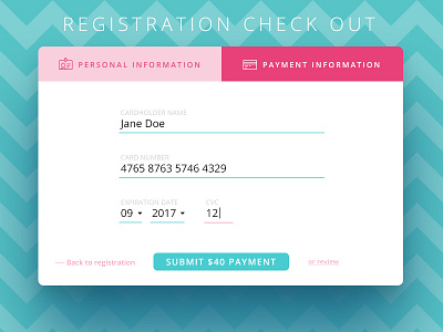 Just Another Checkout Shot checkout chevron credit card modal ui vector