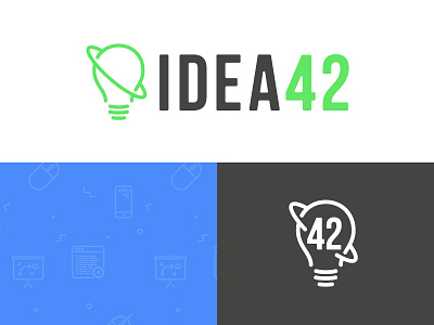 Idea42 Branding branding identity logo pattern software tech