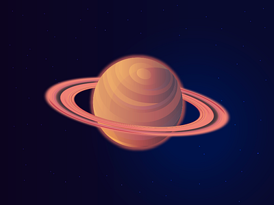 Saturn circle design galaxy gradient hula hoop illustration inspire loop museum objective planet round satellite saturn solar system space universe