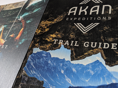 Trail guide brand design graphic design