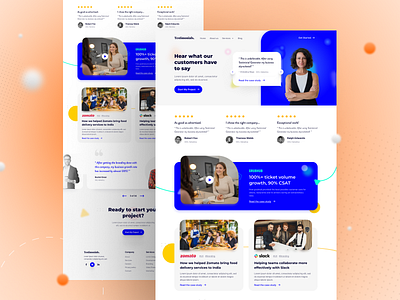 Testimonials Page Exploration design landingpage ui userinterface webdesign