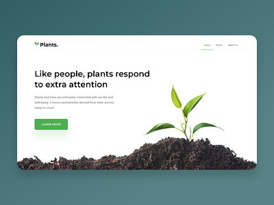 Conceptual Plants web UI Shot #01