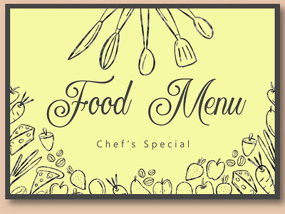 Food menu template