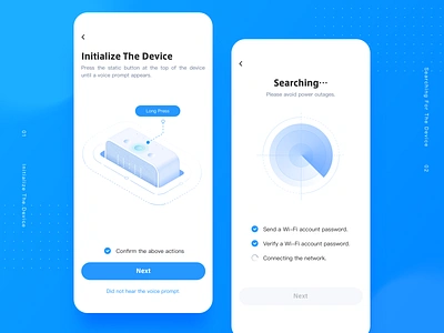 Smart Speaker APP Design 2.5d blue device illustration isometric speaker voice