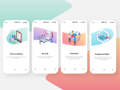 Orientation App app design icon illustration layout students ui