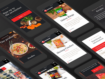 Nongshim Mobile app food mobile ramen traditional ui