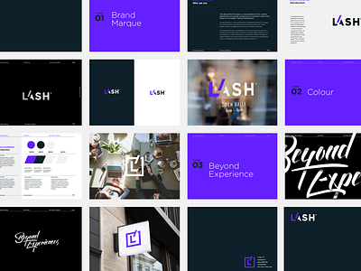 Lash Guidlines analytics bold brand identity branding color guide icon layout logo style guide type